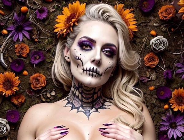Быстрый и эффектный макияж на Хэллоуин: друзья будут в ужасном восторге